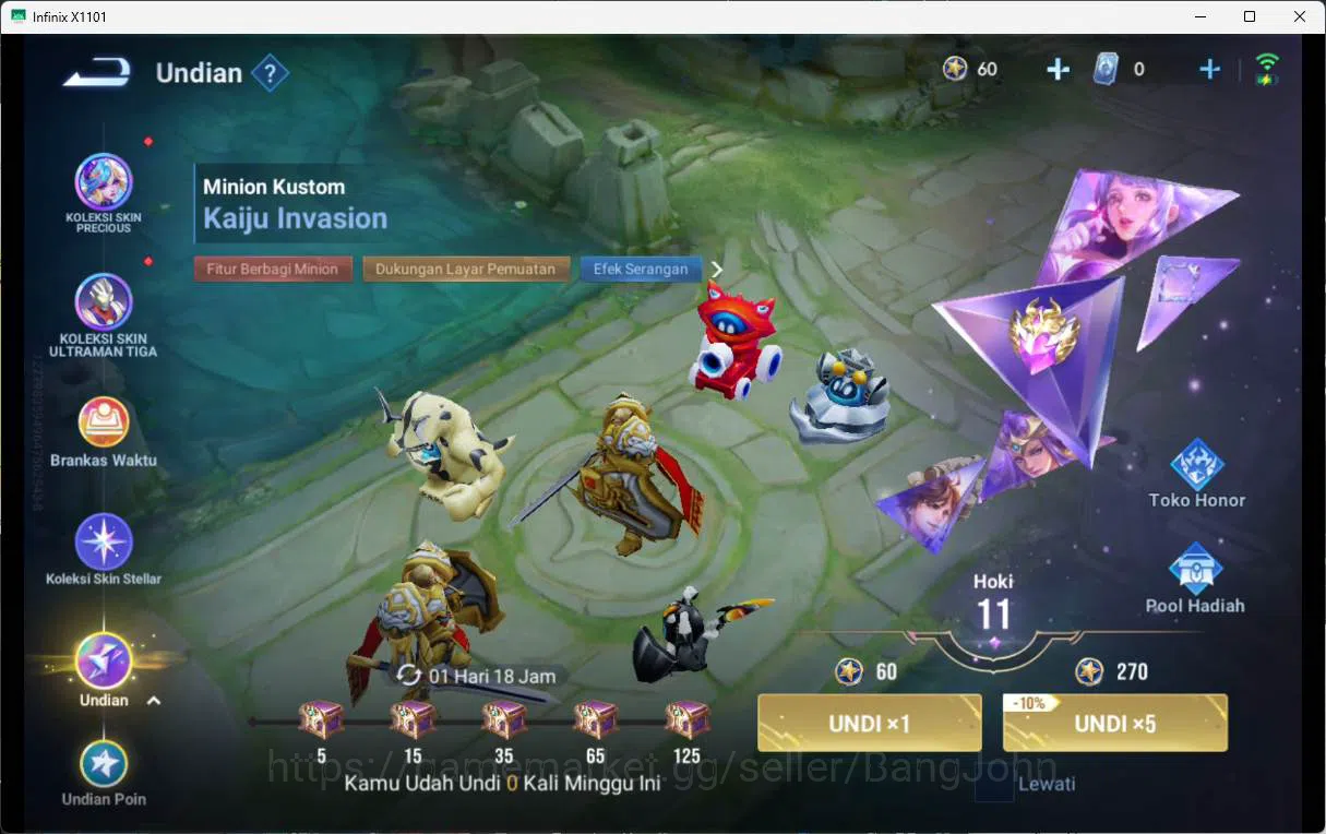 Honor of Kings Accounts global | hero 9, skin 6 legend wukong check SS HOK image 5