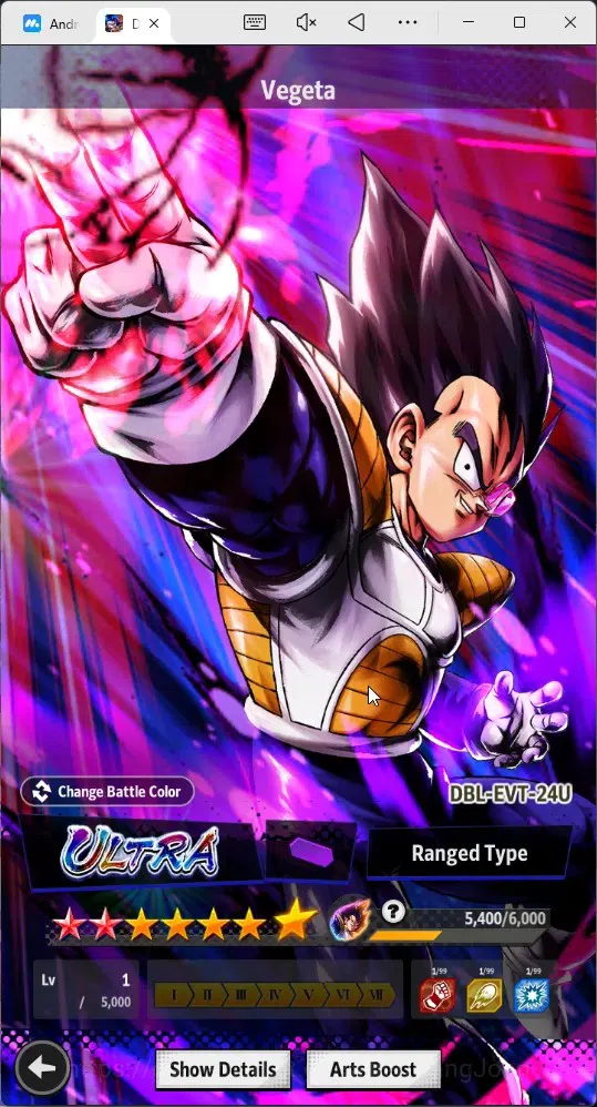 Dragon Ball Legends Accounts High-End Android | Lvl 147|13.5M Total Power|7 CC|5 UL|UL UIS Goku, SS Trunks, SS Goku, Vegeta 8