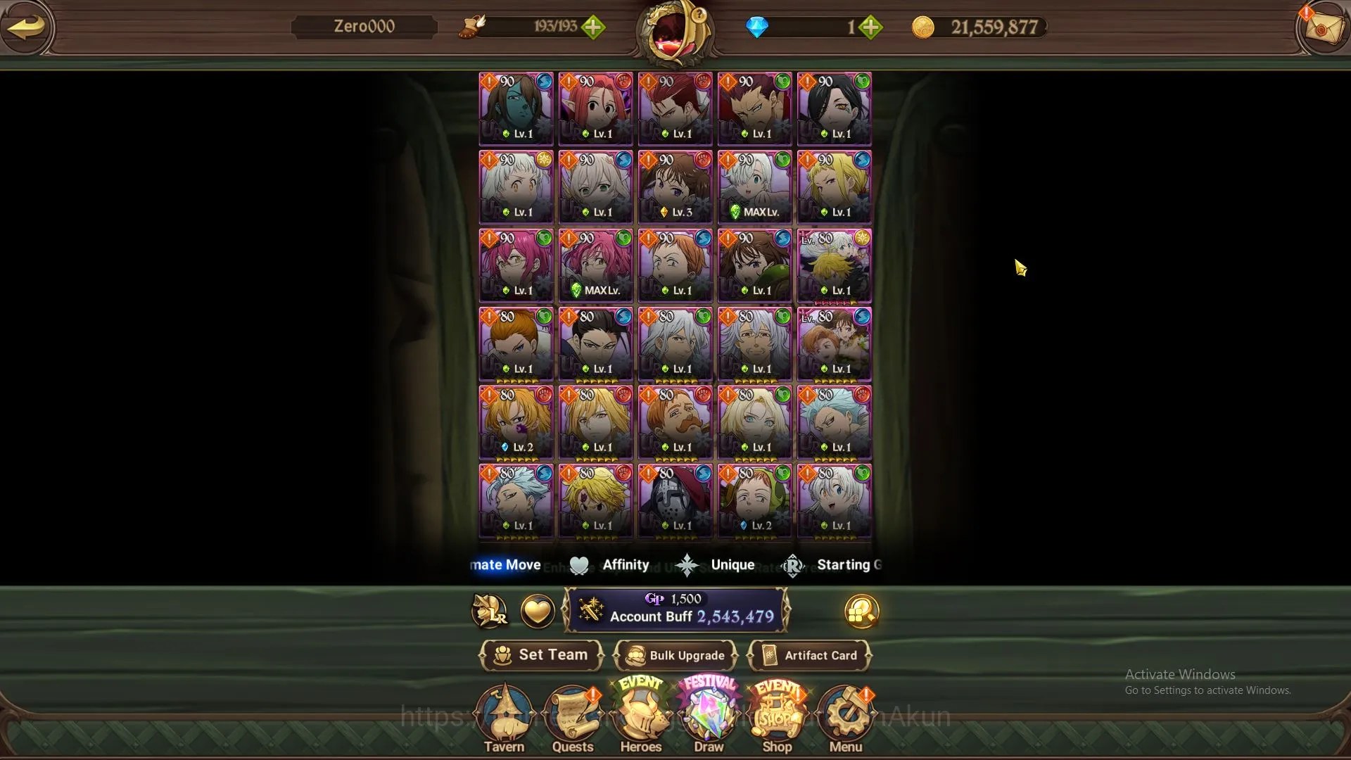 ASIA|2,5M CC|2 LR+8 UR+Full Collab Konosuba|Burnhild,Elizabeth,Tristan2/6,Thor,Elieli,KDiane,Mael,Escanor,Etc|Code Only(SDS2736) The Seven Deadly Sins: Grand Cross Midgame ASIA|2,5M CC|2 LR+8 UR+Full Collab Konosuba|Burnhi image 1