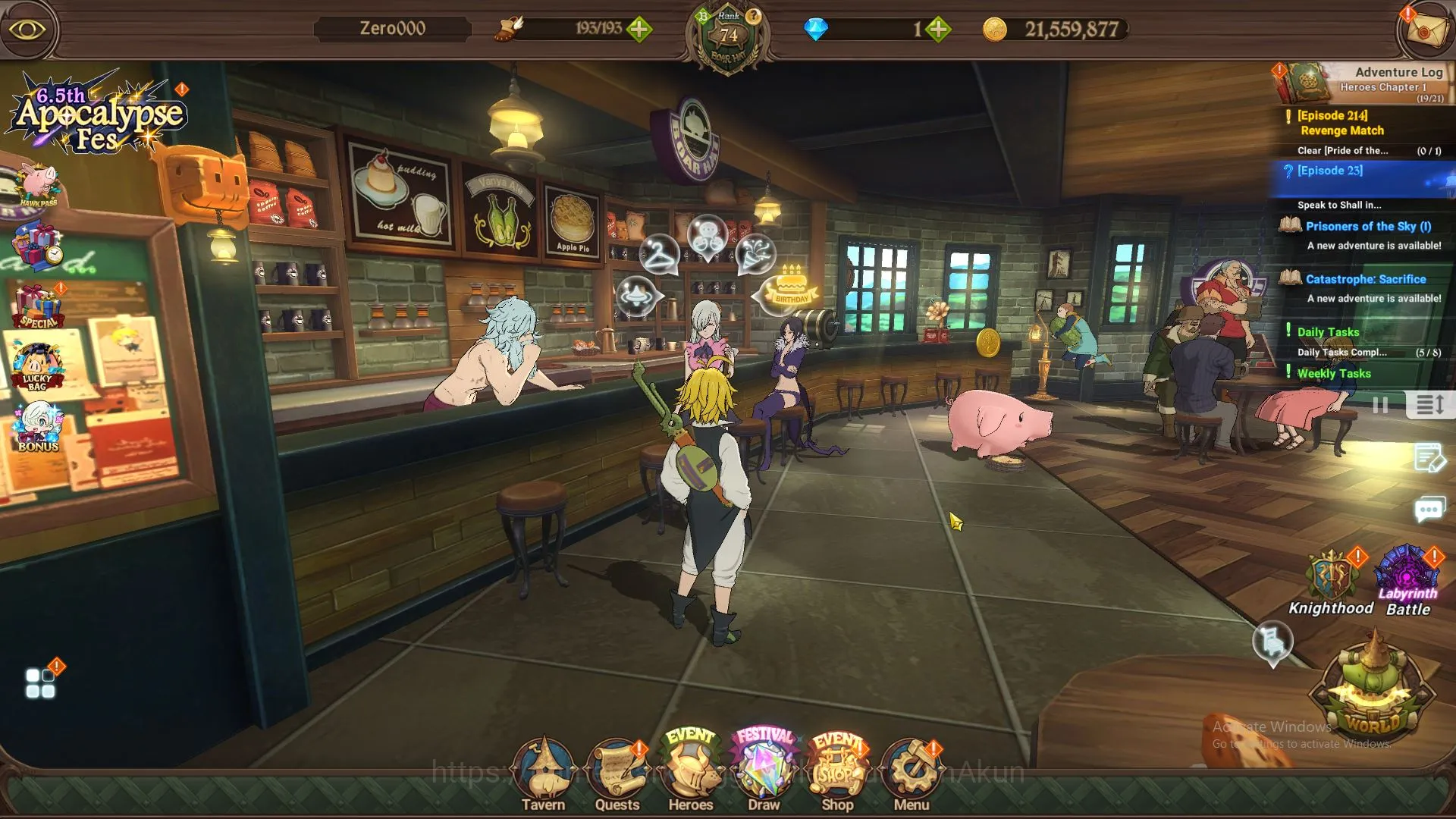 The Seven Deadly Sins: Grand Cross Accounts Midgame ASIA|2,5M CC|2 LR+8 UR+Full Collab 4