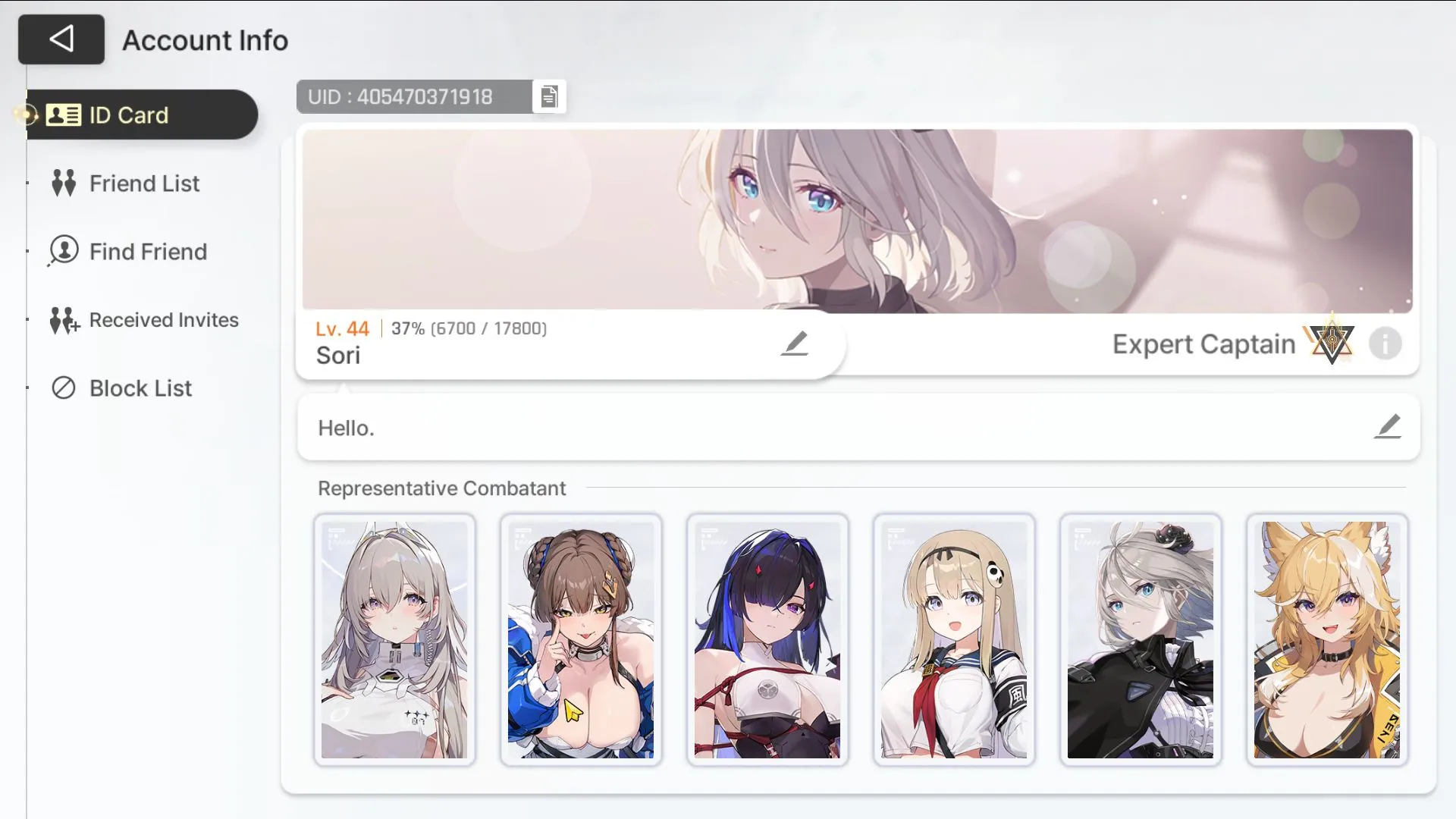 Chaos Zero Nightmare Accounts GLOBAL Lv 44|9 SSR 4 LIMIT[Sereniel+Sign,Yuki,Chiz image 1