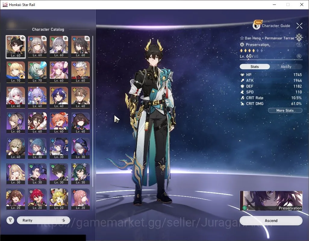 Honkai Star Rail Accounts Mid Game ASIA |TL 58| 6 Limited [Anaxa E2,Ruan Mei,Dr.Ratio,Saber,Archer,Dan Heng PT] | MC Female 3