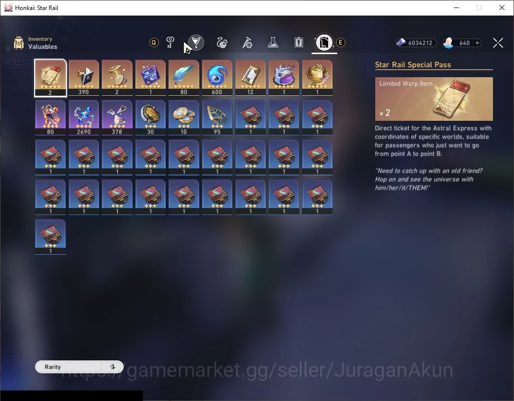 Honkai Star Rail Accounts Mid Game ASIA |TL 58| 6 Limited [Anaxa E2,Ruan Mei,Dr.Ratio,Saber,Archer,Dan Heng PT] | MC Female 4