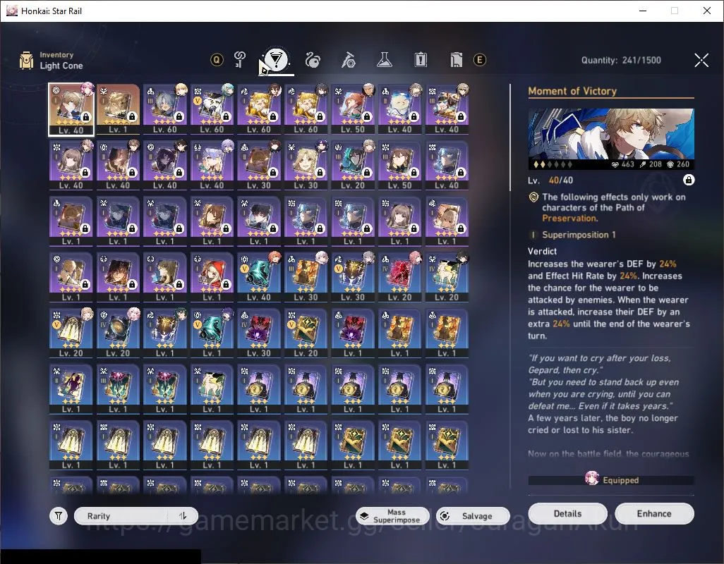 Honkai Star Rail Accounts Mid Game ASIA |TL 58| 6 Limited [Anaxa E2,Ruan Mei,Dr.Ratio,Saber,Archer,Dan Heng PT] | MC Female 8
