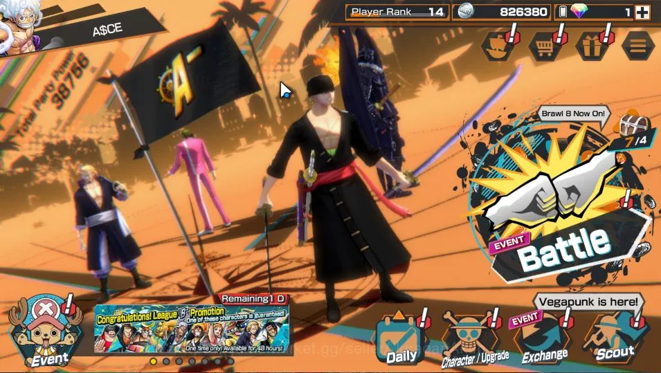 One Piece Bounty Rush Accounts Starter Global|3 META EX|Raid on Onigashima Roronoa Zoro,Kaido's Son Yamato,The 4 Emperors 2