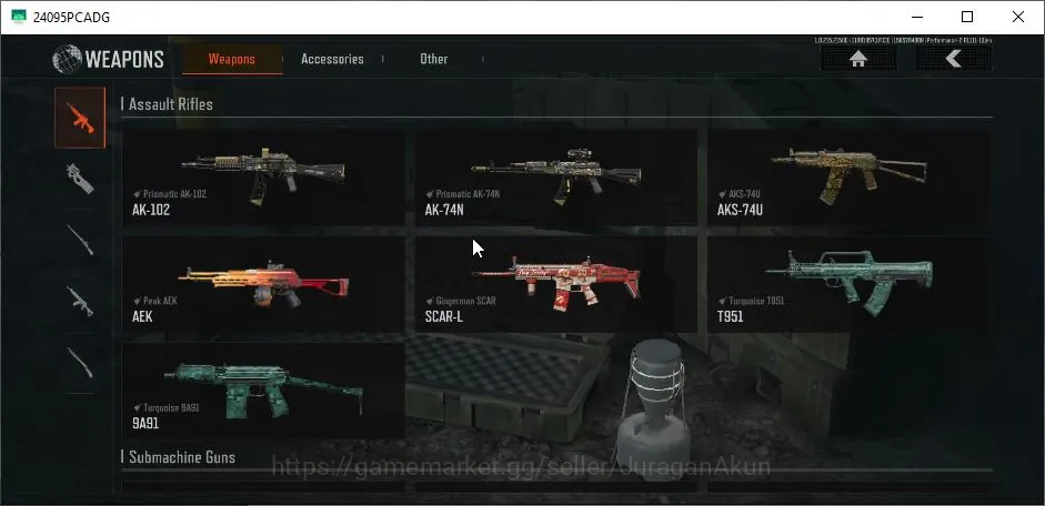 Arena Breakout Accounts Mid-Tier [MOBILE]Lvl 30|SV 25M|CV 18M|Prismatic AK102 AK74N GM ScarL Peak AEK TQ 9A91,Etc|Gear skin 4