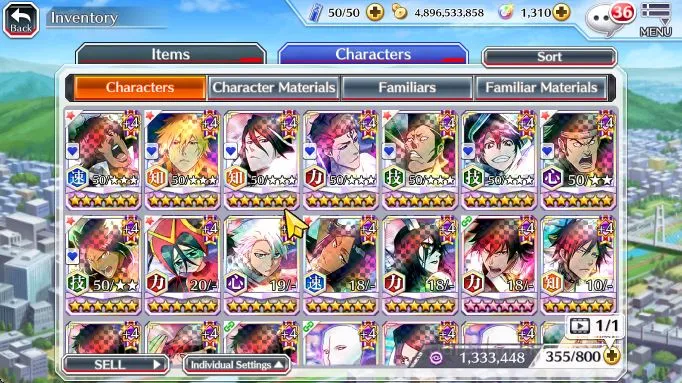 Bleach: Brave Souls Accounts Mid-Tier GLB BP 1247K Fresh Story|ChadGanjuYuroichiTenjiroTYBW 4