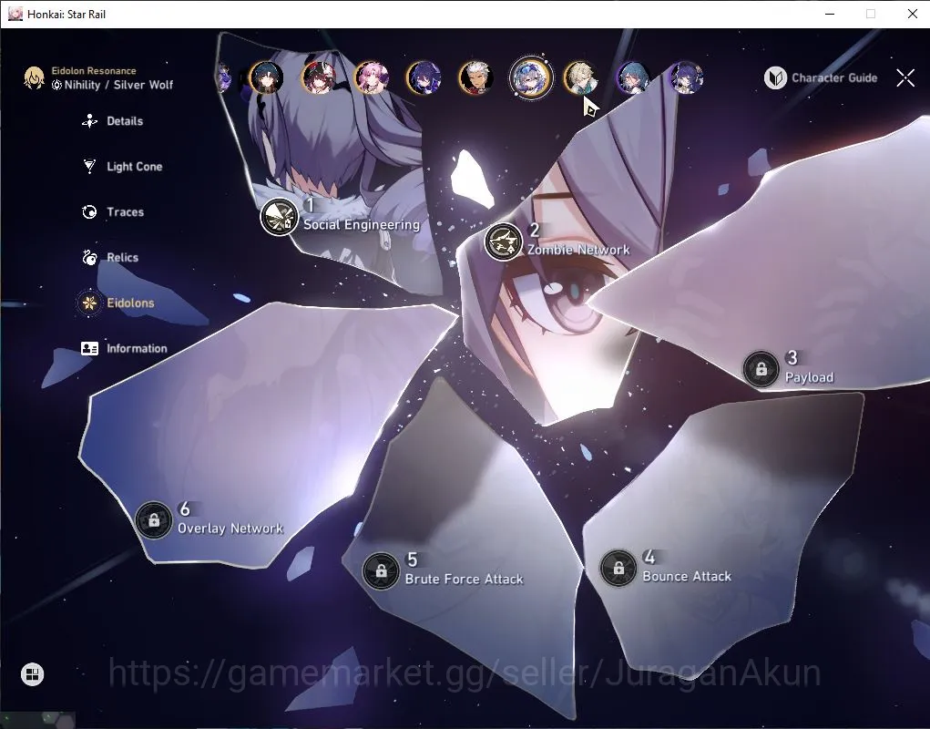 Honkai Star Rail Accounts End Game Asia|TL 70| 12 Limited |[Castorice,Cyrene]+Sign,Huohuo,Silver Wolf E2,Firefly,Etc|Mc 3