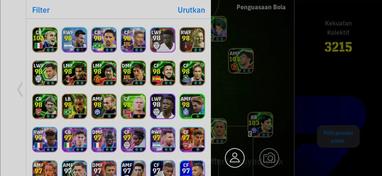 eFootball Accounts EFOOTBALL 2026 | DAVID VILLA | CANAVARO | RUI COST image 2