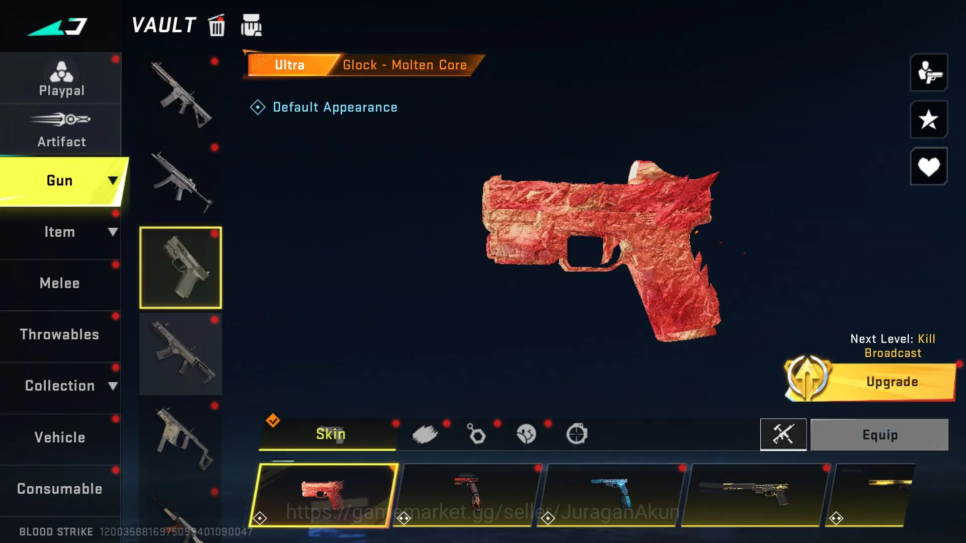 Blood Strike Accounts High-End Asia|3 ETERNAL(SCAR,P90,Galil)2MELE(Knife-Sanctum,Perdition)21 4