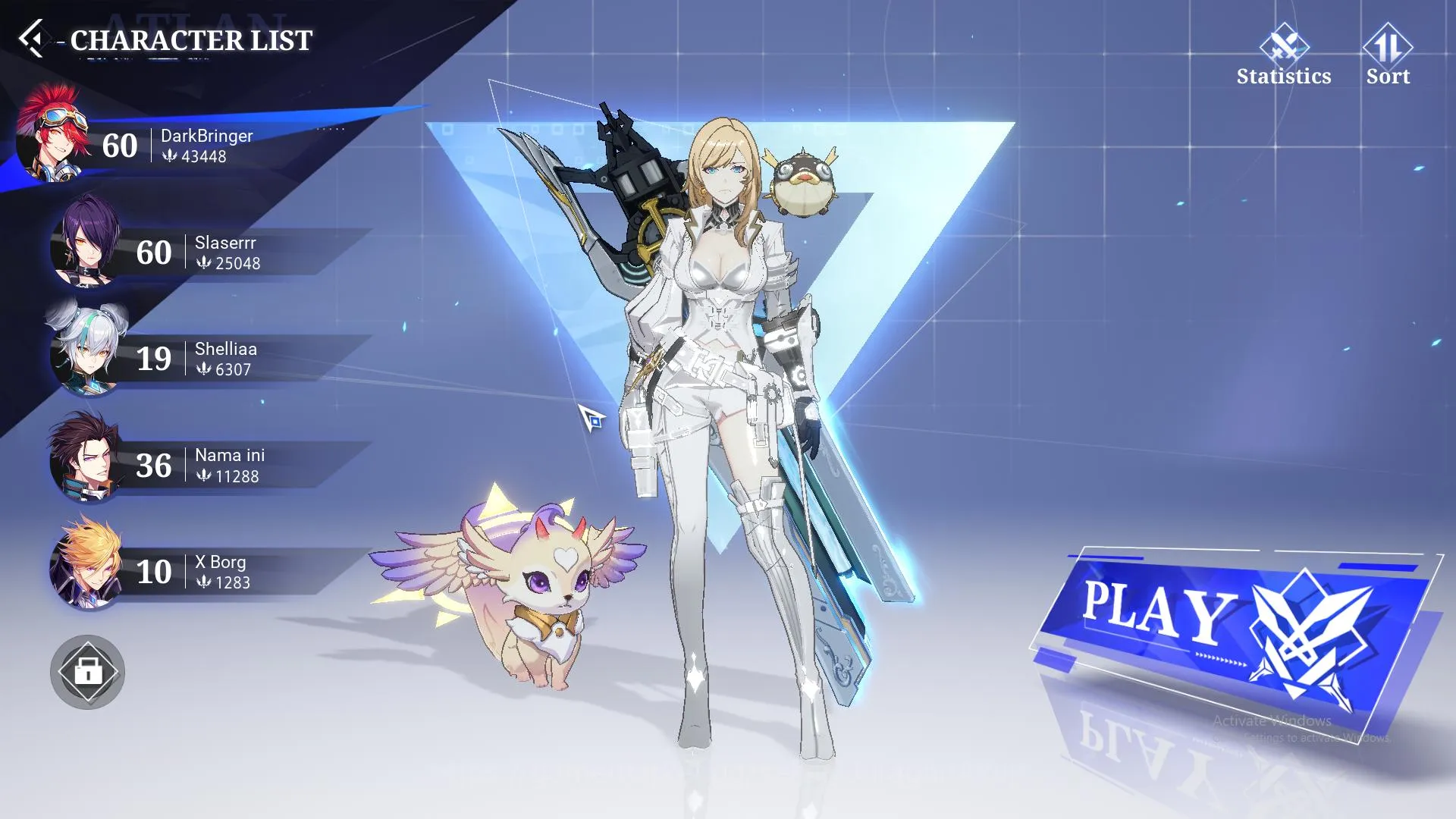 Crystal of Atlan Accounts THR 05 + 10 (ID) |Gunner Lv 60 Power 43.3k + Bount image 1
