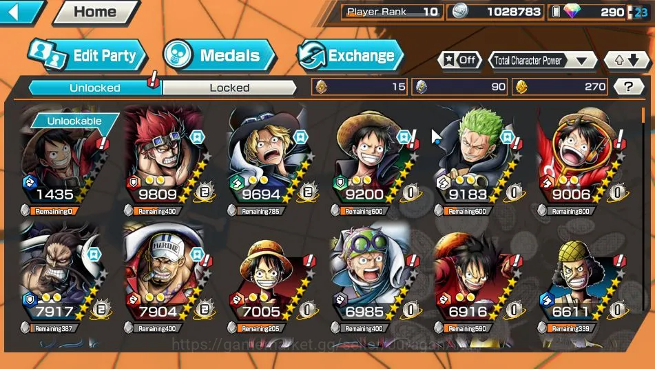One Piece Bounty Rush Accounts Global| 3 META EX|Fleet Admiral Akainu,Flame Emper image 8