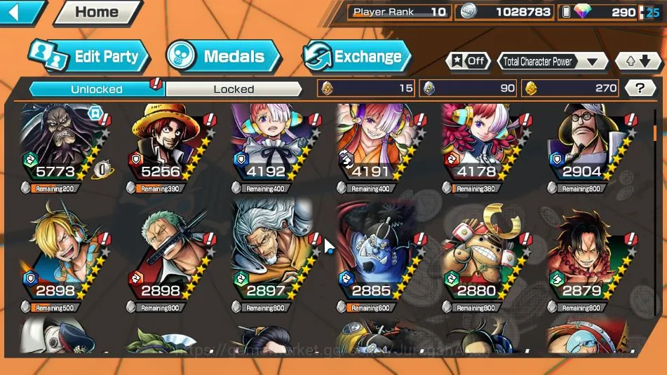 One Piece Bounty Rush Accounts Global| 3 META EX|Fleet Admiral Akainu,Flame Emper image 9