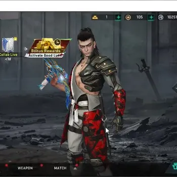 Blood Strike Accounts Collab Skin ASIA|Eternal MP7 Tidesong Lv2|Collab AOT Battle of Faith|Ultra FN2K Flame,Galil