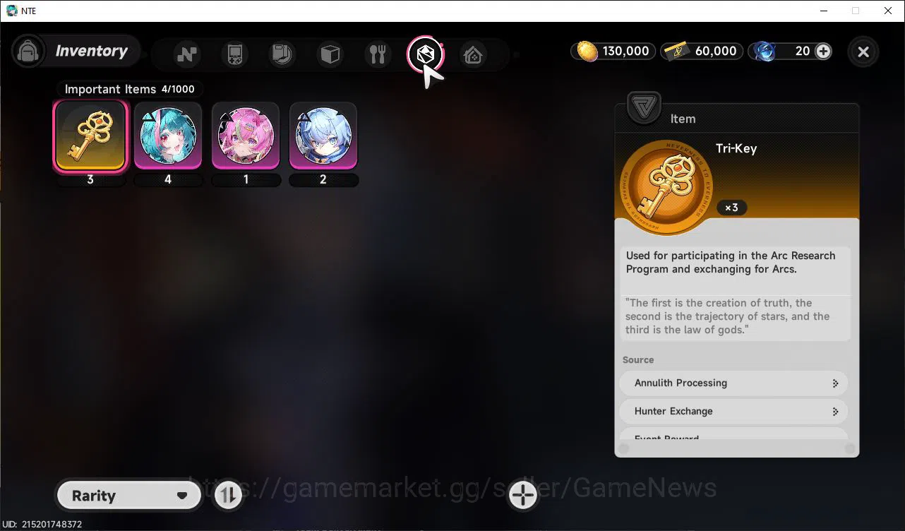 Neverness to Everness Accounts GLOBAL EU| HL 3| 1 SSR Limited Meta Nanally |6 SR  image 8
