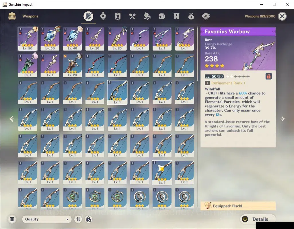 Genshin Impact Accounts ASIA | AR 26 | BD Unset | 1 Limited [Nicole] | Low image 3