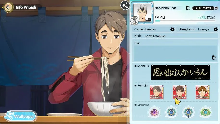 HAIKYU!! FLY HIGH Accounts SEA|Lvl 43|1,5K DM|3 UR [Osamu+Memo,Motoya,Hirugami]+10