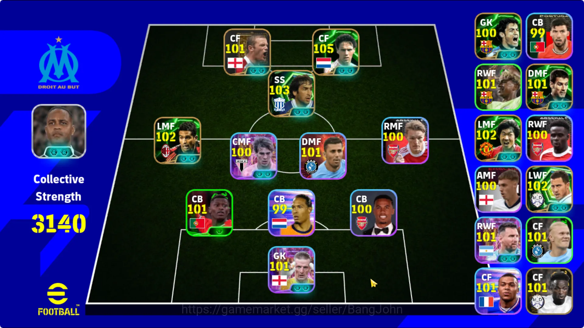 login 7 | power 3140 | wayne rooney, van basten epic db, raul epic db, hazard epic db, | EFB049B eFootball Others login 7 | power 3140 | wayne rooney, van basten ep image 1