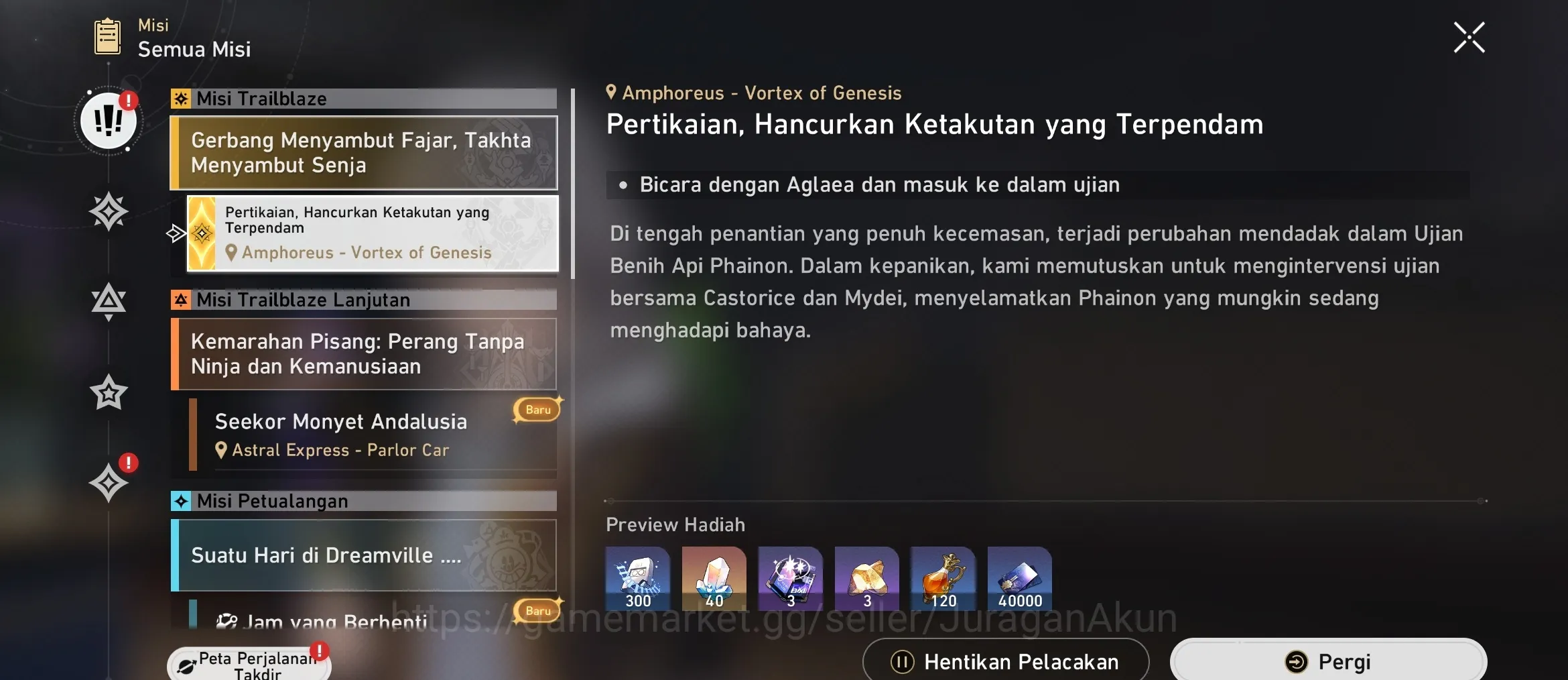 Honkai Star Rail Accounts End Game Asia [TL69] 8 Limited (Acheron E2+Sign, The Herta+Sign, Kafka+Sign, + 1 Golden Companion 5