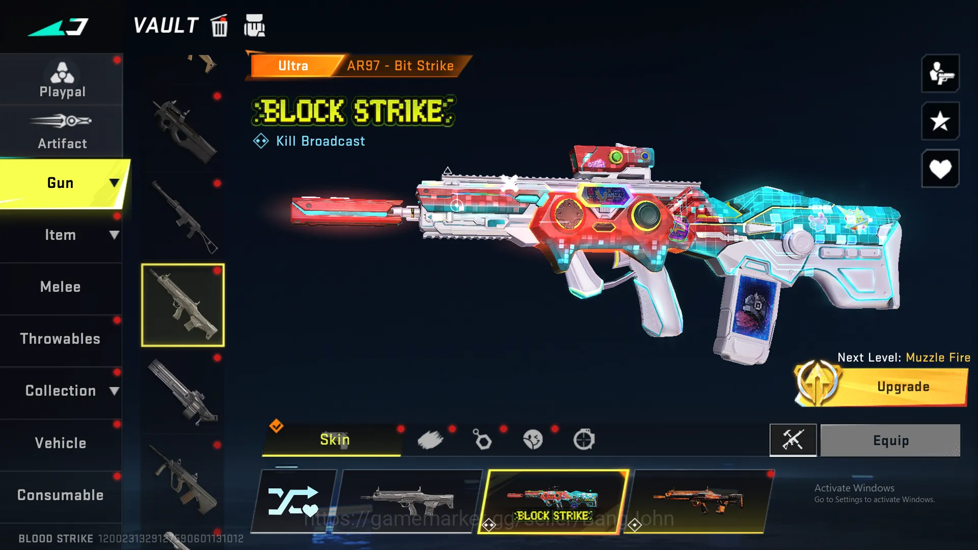 Blood Strike Accounts Others "Eternal ak47 lvl 3 | eternal kag-6 lvl 3 | ultra dual blades | ultra lightblades ultra pickaxe 11