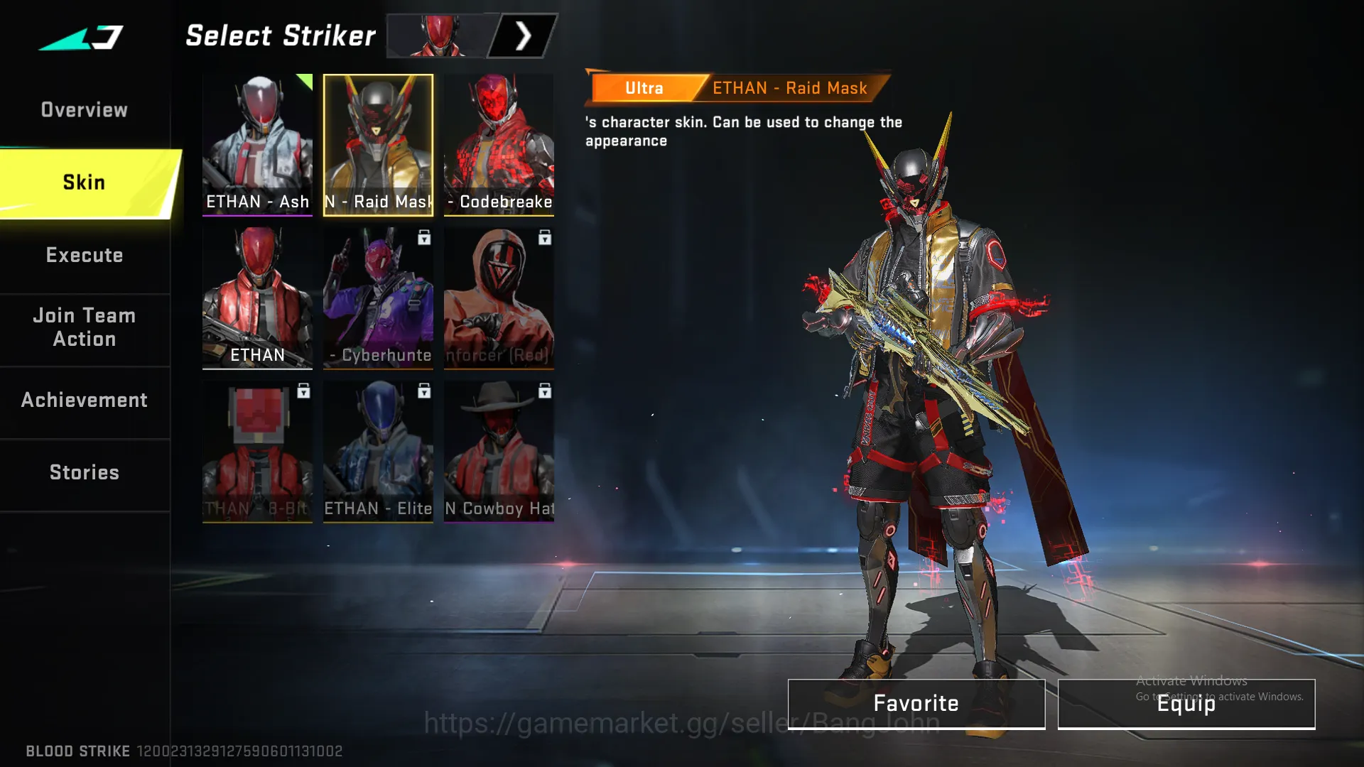 Blood Strike Accounts Others "Eternal ak47 lvl 3 | eternal kag-6 lvl 3 | ultra dual blades | ultra lightblades ultra pickaxe 4