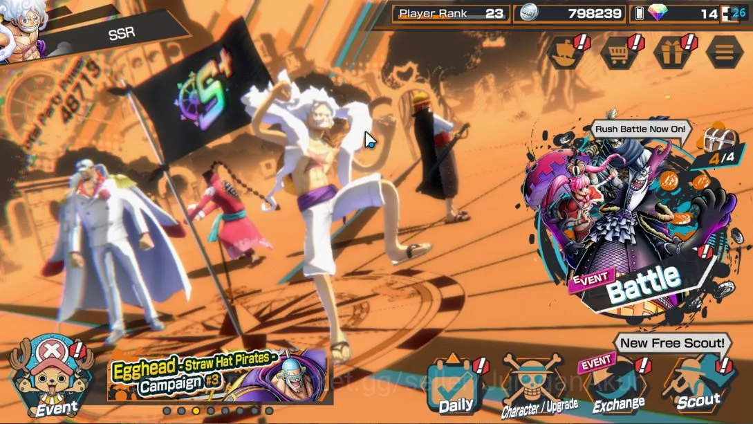 One Piece Bounty Rush Accounts Global| 6META EX|4 Emperors Luffy,Admiral Fleet Za image 5