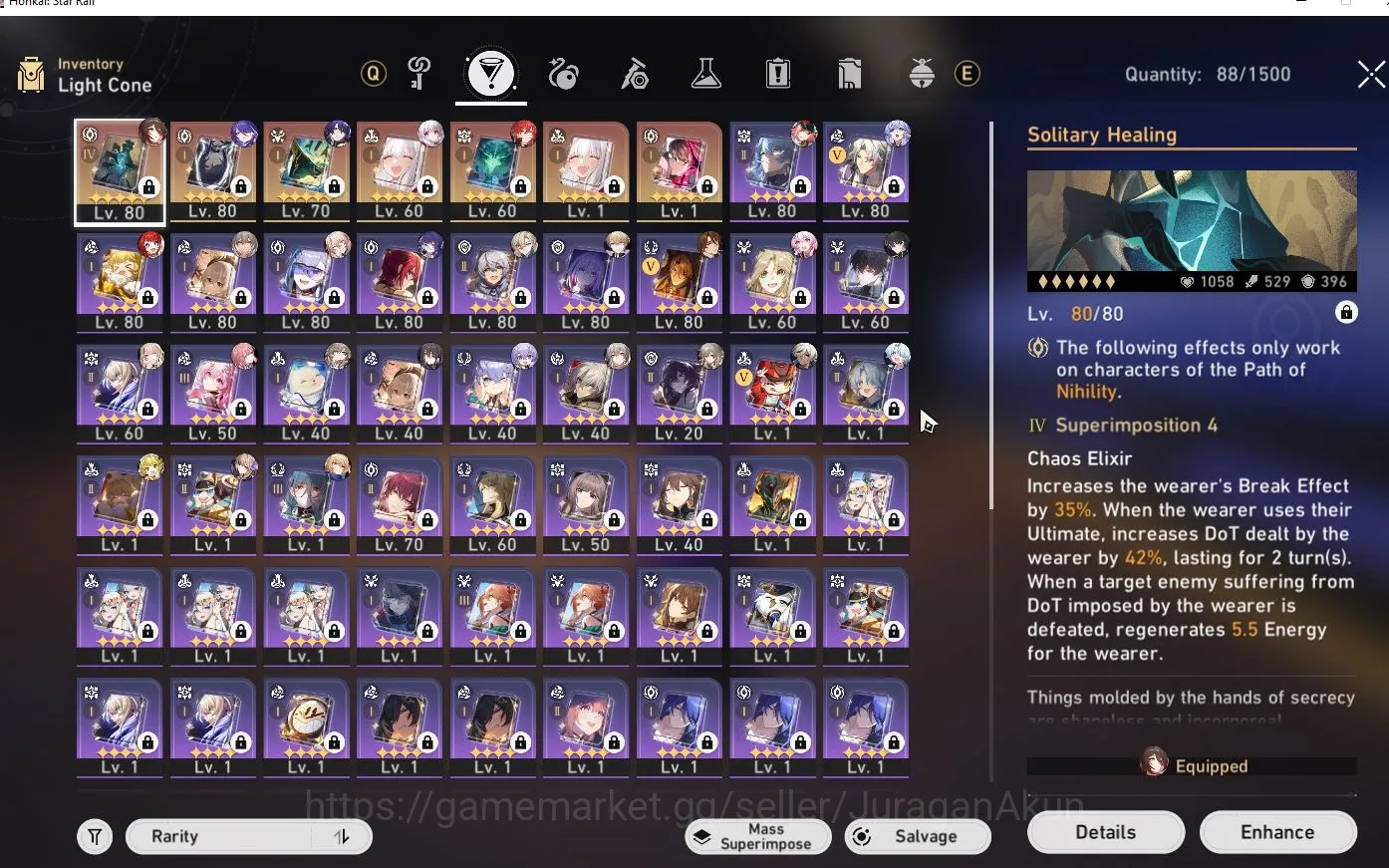 Honkai Star Rail Accounts Mid Game ASIA [TL69] 9 limited (Acheron+Sign, Jiaoqiu, Tribbie, etc ) (Amphoreus) |Take Email 3