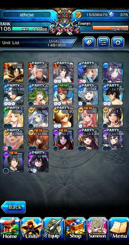 Grand Summoners Accounts [GLOBAL] Rank 105 | 22 Ascend (UP Roy+TW,Shirou em image 5