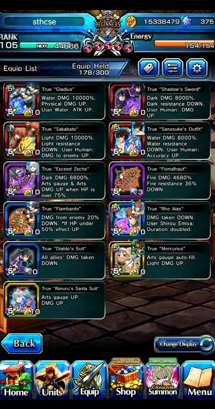 Grand Summoners Accounts [GLOBAL] Rank 105 | 22 Ascend (UP Roy+TW,Shirou em image 8