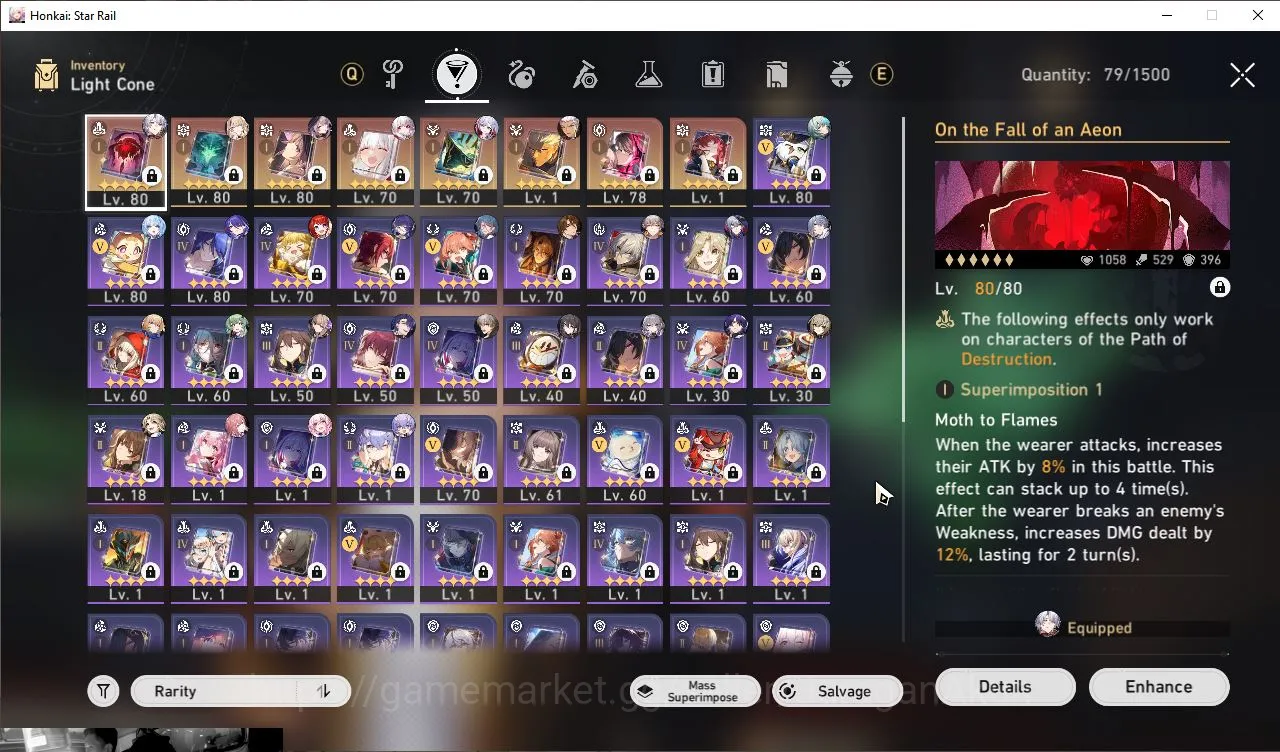 Honkai Star Rail Accounts Mid Game ASIA|TL70|11 Limited [The 2
