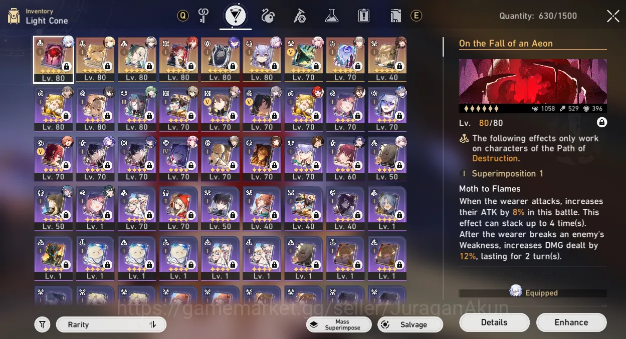 Honkai Star Rail Accounts ASIA[TL70] 13 limited [Saber+Sign,Firefly+Sign,Rua image 5