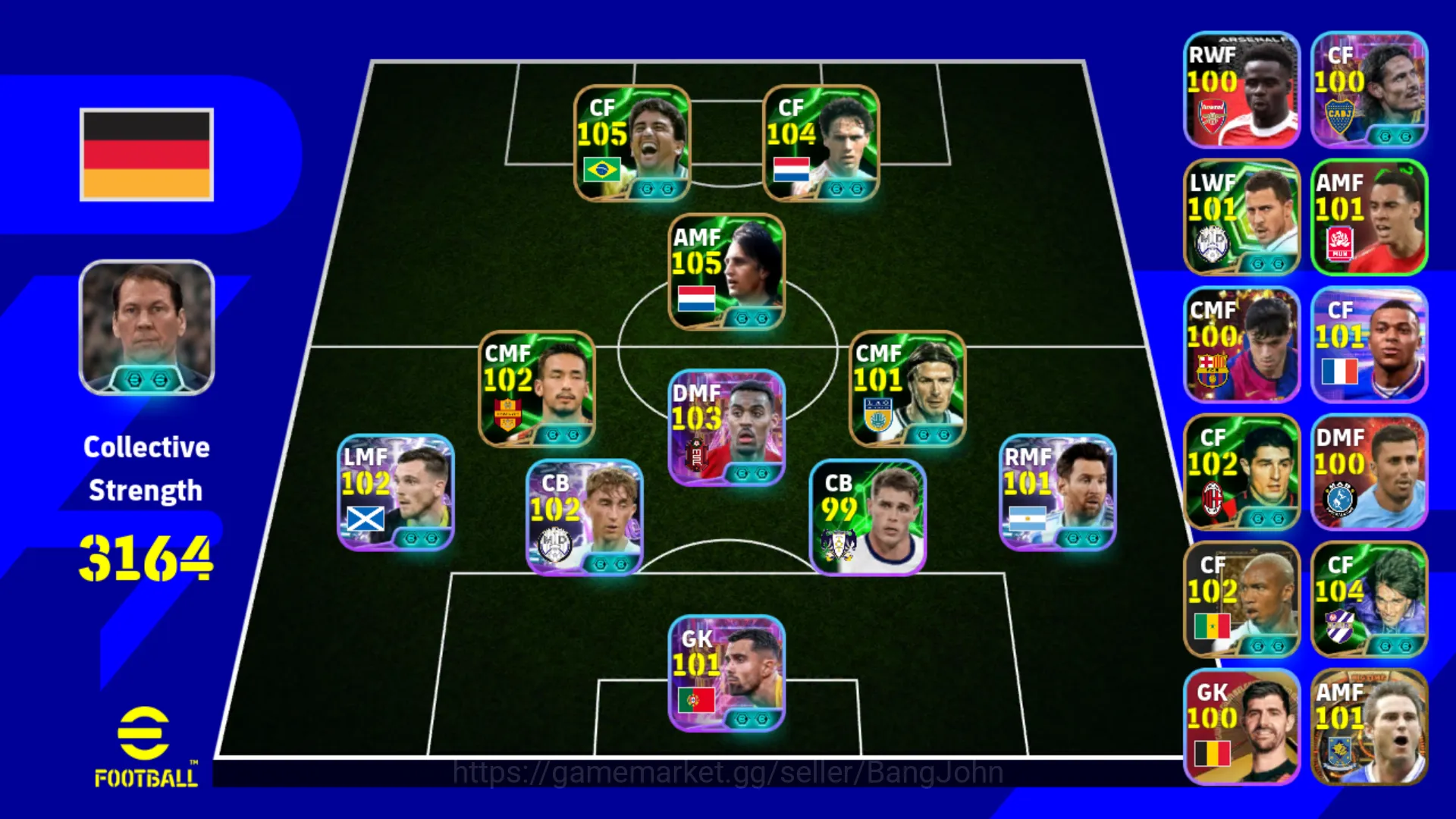 Power 3164 | Johan Cruyff Epic DB | Ryan Gravenberch Show Time | Marco Van Basten | Bebeto | Gabriel Batistuta EFB477B eFootball Others Power 3164 | Johan Cruyff Epic DB | Ryan Gravenber image 1