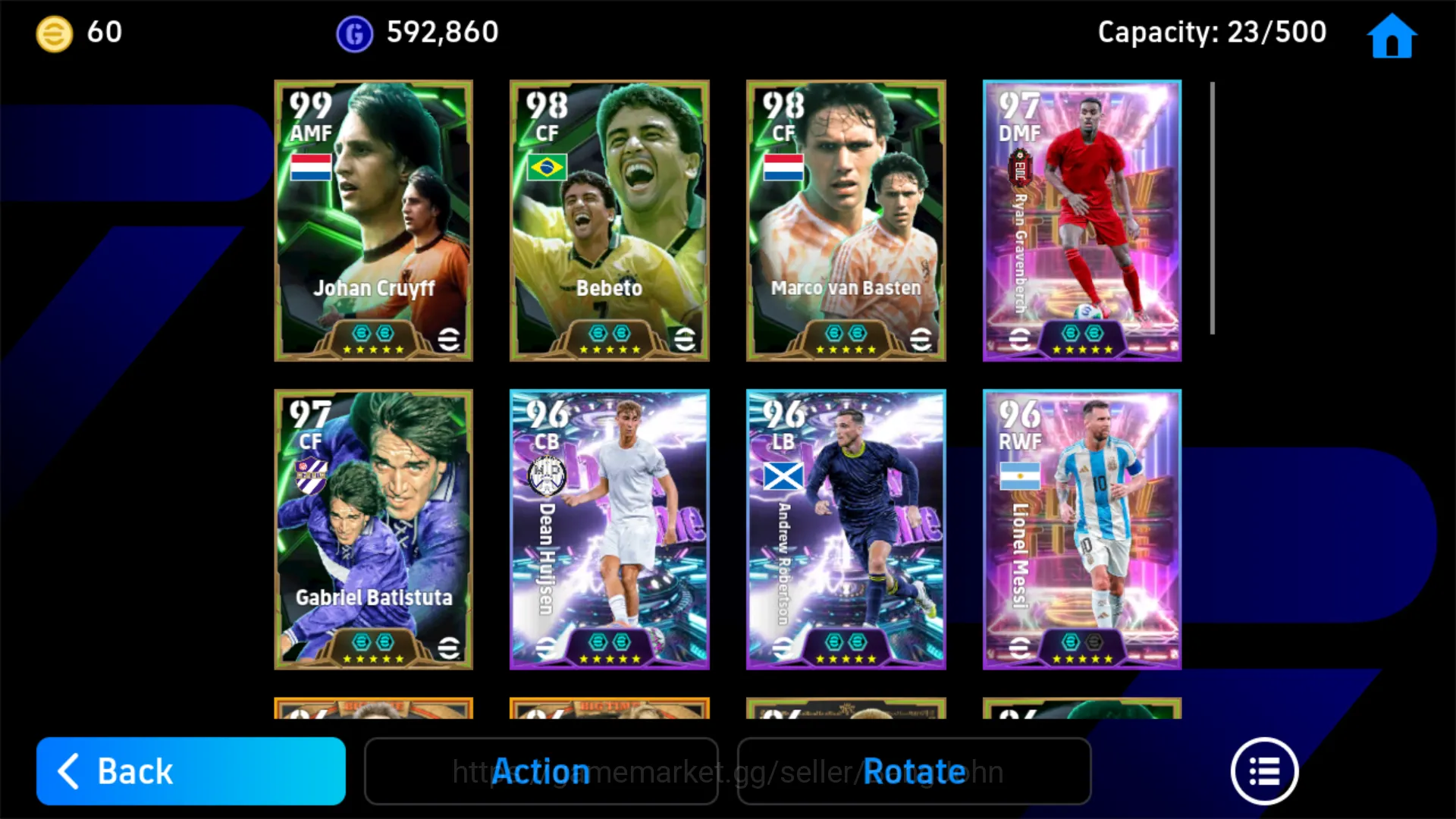 eFootball Accounts Others Power 3164 | Johan Cruyff Epic DB | Ryan Gravenberch Show Time | Marco Van Basten | Bebeto 3