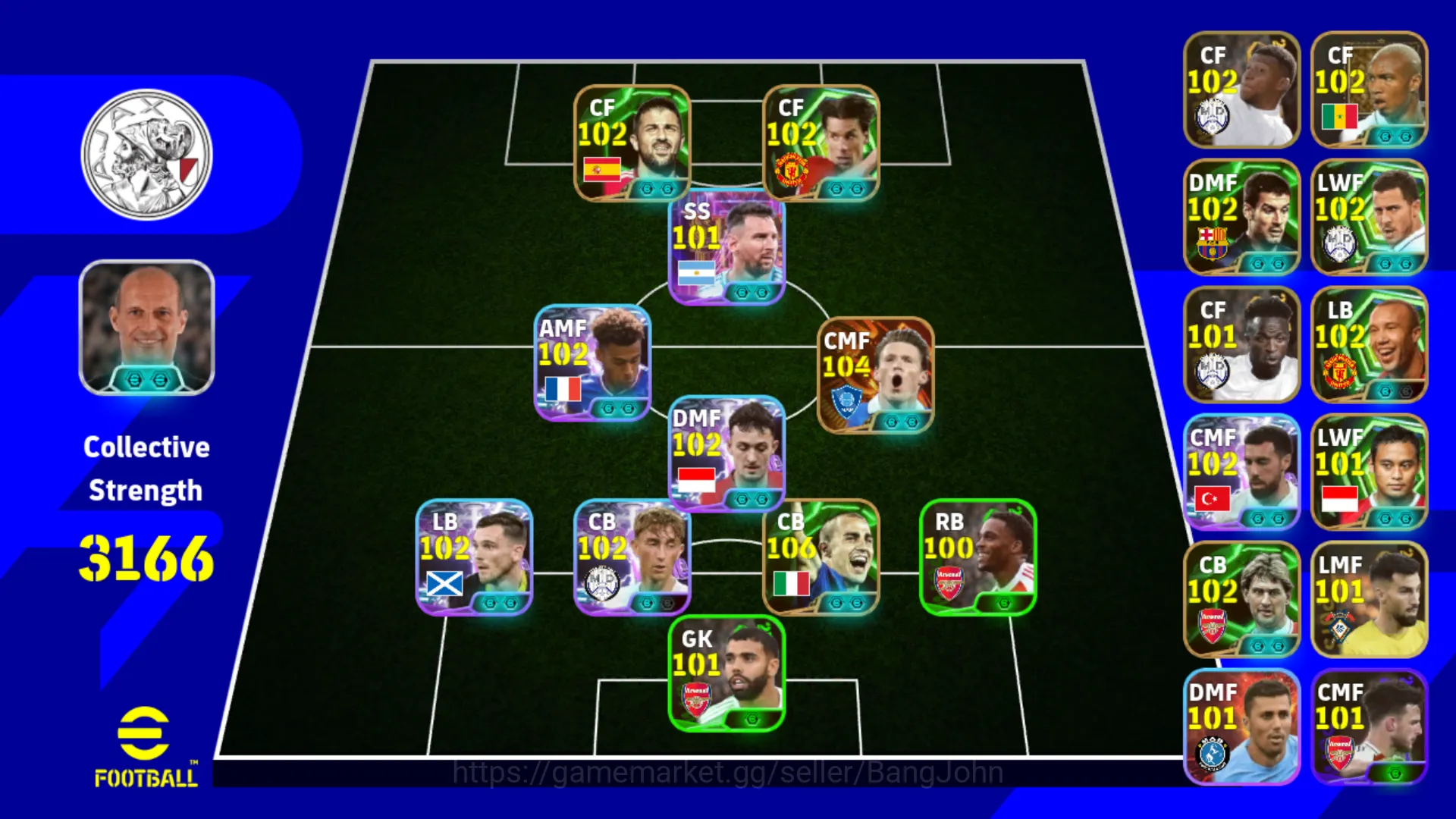 Power 3166 | Carnavaro Epic DB | Scott Big Time | Ruud Van Epic DB | EFB374B eFootball Others Power 3166 | Carnavaro Epic DB | Scott Big Time | image 1