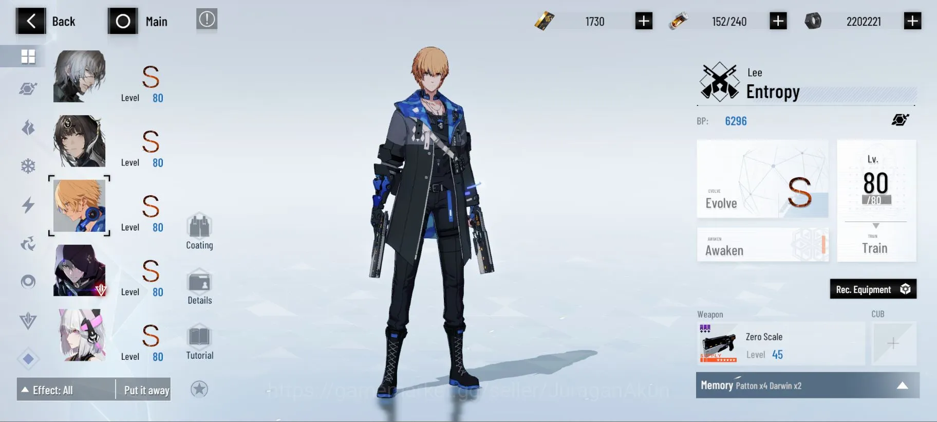 Punishing: Gray Raven Accounts End-Game ASIA |SS Lucia+SignR1+CUB+Coat,SS Stigmata+Sign.SSS 4