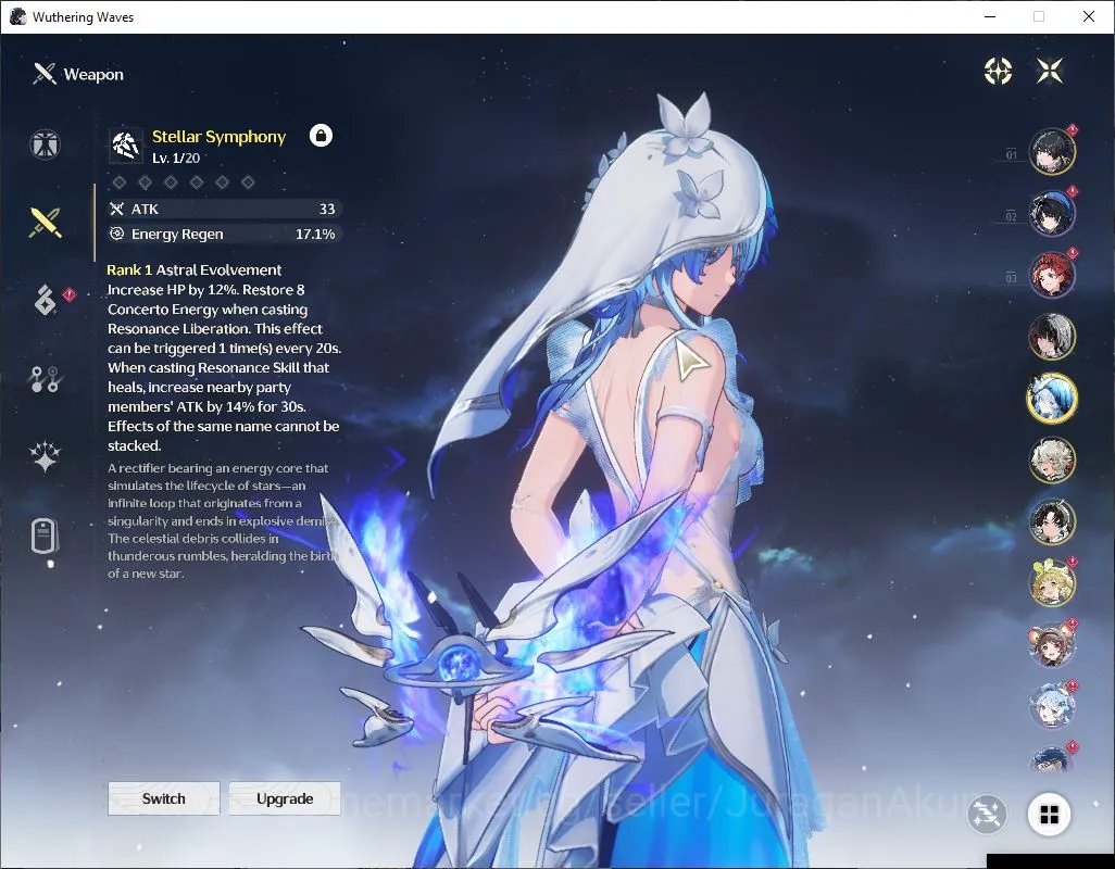 Wuthering Waves Accounts Starter NA|UL 45| 2 Limited [Chisa+Sign, Shorekeeper+Sign] |3 Std [Lingyang Etc]|DB 25|MC 2