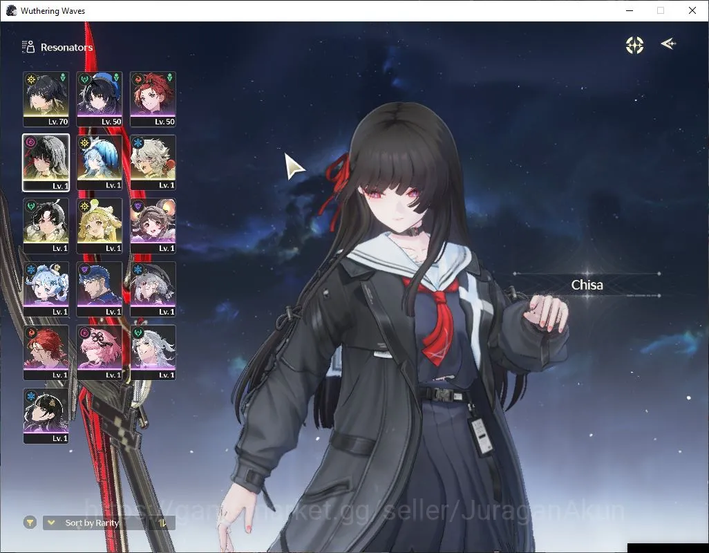 Wuthering Waves Accounts Starter NA|UL 45| 2 Limited [Chisa+Sign, Shorekeeper+Sign] |3 Std [Lingyang Etc]|DB 25|MC 3