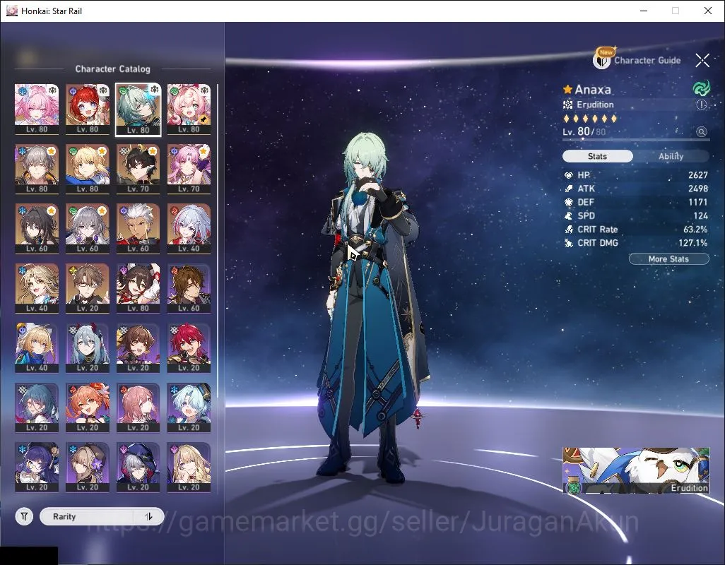 Honkai Star Rail Accounts Mid Game Asia|TL 64| 9 Limited | Cyrene+Sign,Saber+Sign,Tribbie,Anaxa,Hyacine,Etc] | MC Male 4