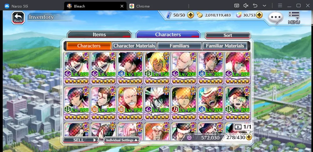 Bleach: Brave Souls Accounts [GLOBAL] 30K Orbs |FreshStory| Nelliel+Rangiku Swi image 5