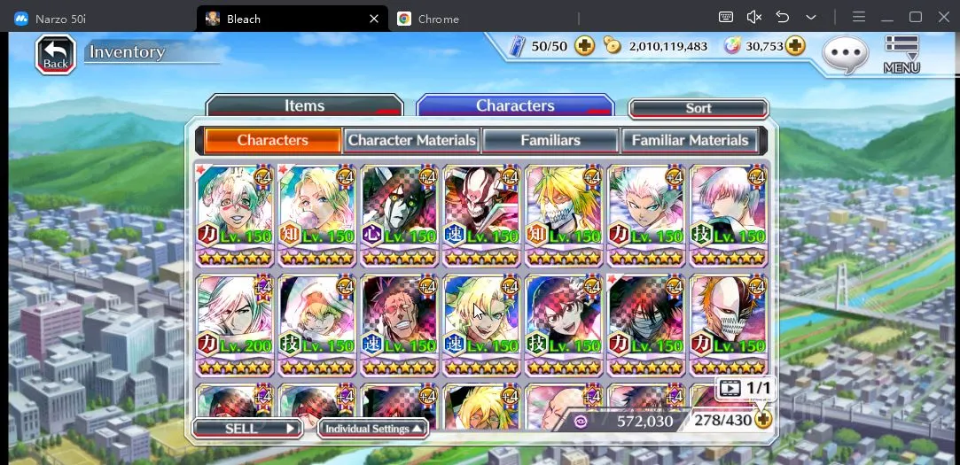 Bleach: Brave Souls Accounts [GLOBAL] 30K Orbs |FreshStory| Nelliel+Rangiku Swi image 6