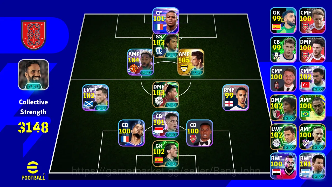 Power 3148 | Roberto Baggo Epic | Matheus Cunha Show Time | Raul | Andrew Robertson Show Time| EFB110B eFootball Others Power 3148 | Roberto Baggo Epic | Matheus Cunha Sh image 1
