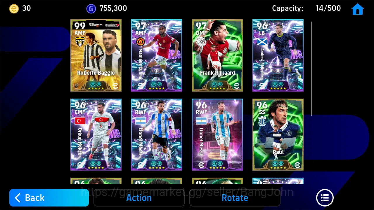 eFootball Accounts Others Power 3148 | Roberto Baggo Epic | Matheus Cunha Show Time | Raul | Andrew Robertson Show Time 3