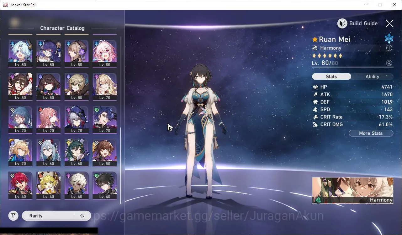 Honkai Star Rail Accounts Mid Game ASIA|TL70|14 Limited[(The Herta+Sign,Sunday+Sign,Castorice+Sign,Ruan 4