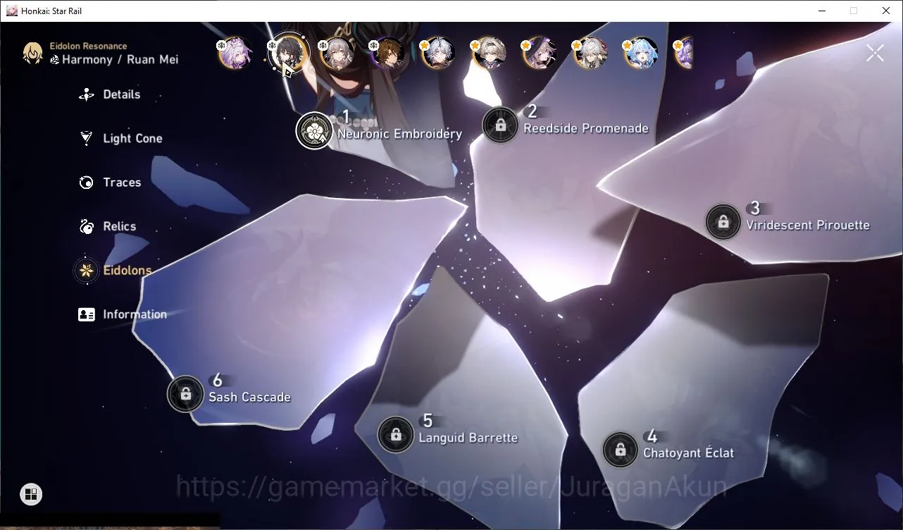 Honkai Star Rail Accounts Mid Game ASIA|TL70|14 Limited[(The Herta+Sign,Sunday+Sign,Castorice+Sign,Ruan 5