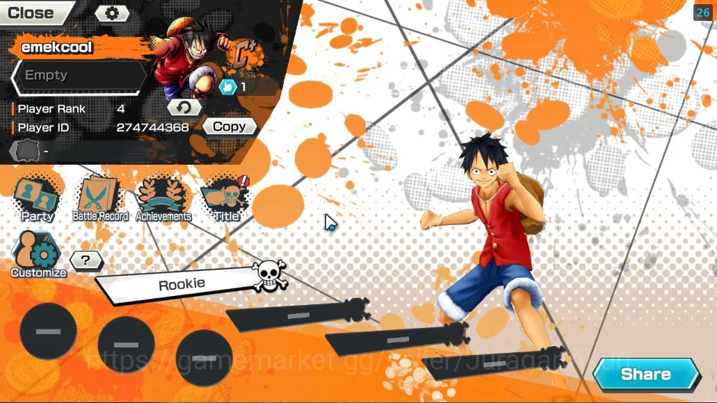 One Piece Bounty Rush Accounts Mid-Tier Global| 4 META EX | Daimyo Oden, Seraphim S-Snake, Onigashi Zoro, Gear Five MD Luffy 2