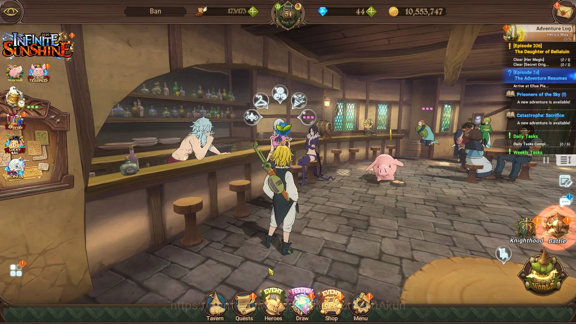 The Seven Deadly Sins: Grand Cross Midgame ASIA |2M CC,CH 12| 1 LR+7 UR|Elizabeth2/6,MarEsca4 image 1