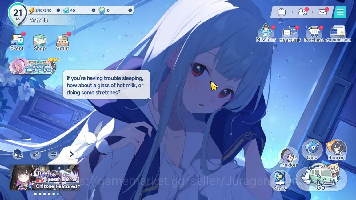 Stella Sora Accounts GLOBAL Lv21| 6 SSR + Sign (Chitose,Nahona+Sign,Chixia+sign,Shia,Freesia T1,Mistique) |16 SR Disc | Log