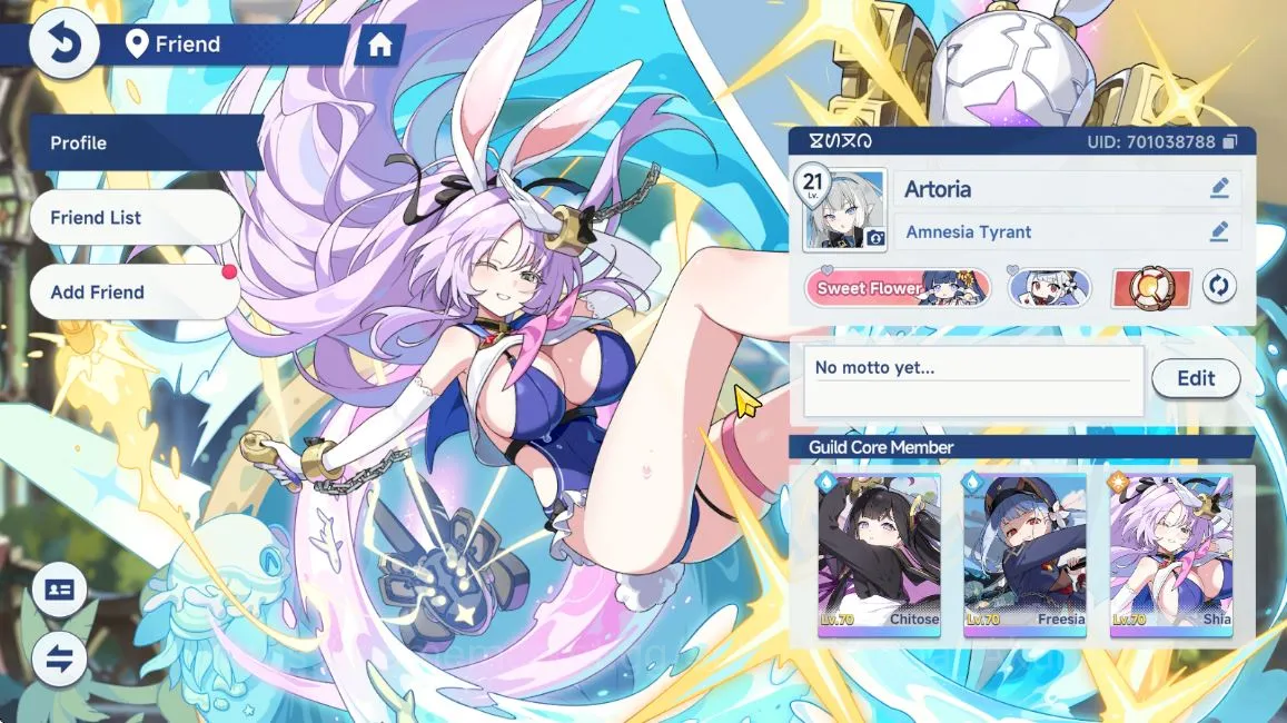 Stella Sora Accounts GLOBAL Lv21| 6 SSR + Sign (Chitose,Nahona+Sign,Chixia+sign,Shia,Freesia T1,Mistique) |16 SR Disc | Log 2