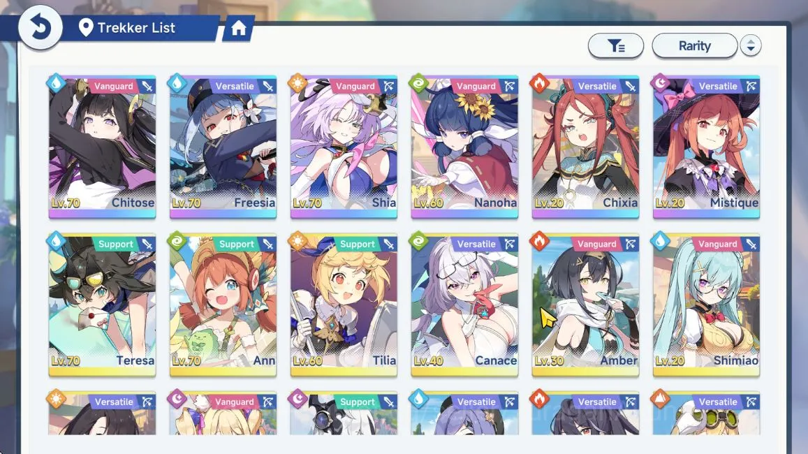 Stella Sora Accounts GLOBAL Lv21| 6 SSR + Sign (Chitose,Nahona+Sign,Chixia+sign,Shia,Freesia T1,Mistique) |16 SR Disc | Log 3