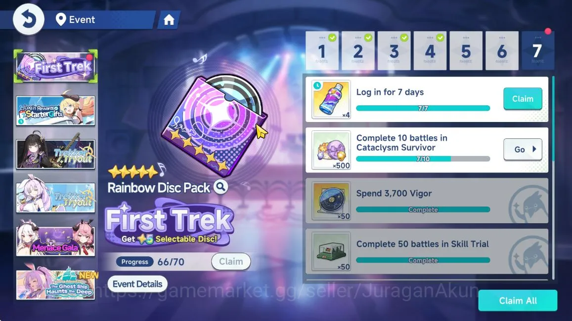 Stella Sora Accounts GLOBAL Lv21| 6 SSR + Sign (Chitose,Nahona+Sign,Chixia+sign,Shia,Freesia T1,Mistique) |16 SR Disc | Log 6